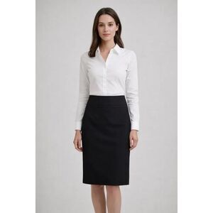 Guess Jeans Black Pencil Skirt Size 28 Stretch Career Classic